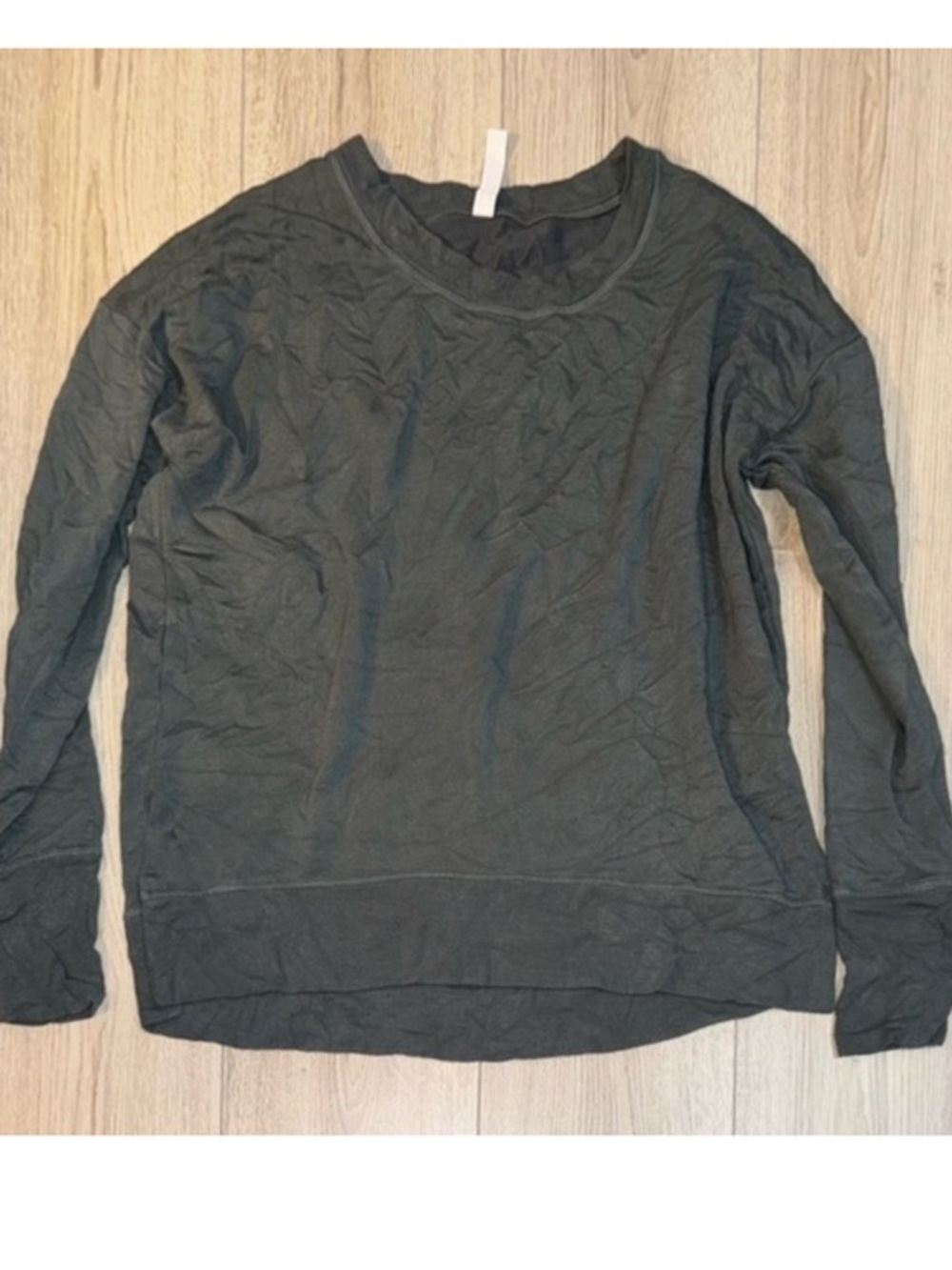 Athleta grey gray crewneck sweatshirt crew sweater